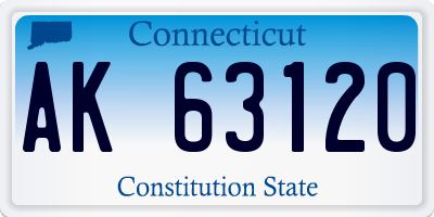 CT license plate AK63120