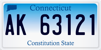 CT license plate AK63121