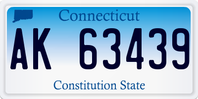 CT license plate AK63439