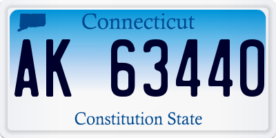 CT license plate AK63440