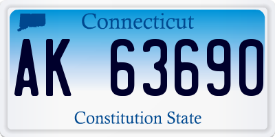 CT license plate AK63690