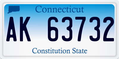 CT license plate AK63732