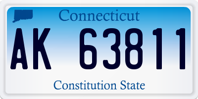 CT license plate AK63811