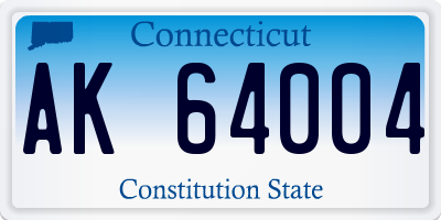 CT license plate AK64004