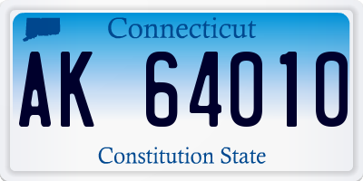 CT license plate AK64010