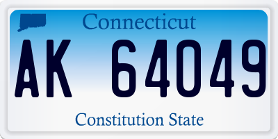 CT license plate AK64049