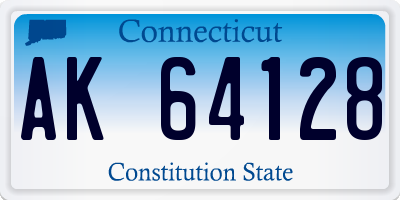 CT license plate AK64128
