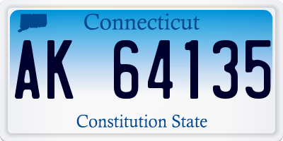 CT license plate AK64135