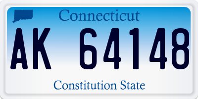 CT license plate AK64148