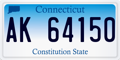 CT license plate AK64150