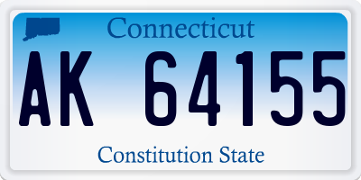 CT license plate AK64155