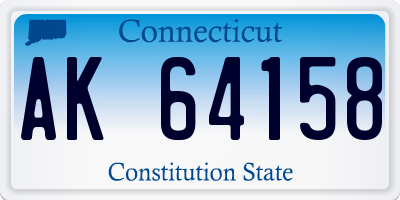 CT license plate AK64158