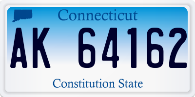 CT license plate AK64162
