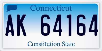 CT license plate AK64164