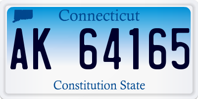 CT license plate AK64165