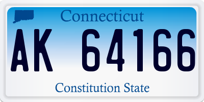 CT license plate AK64166