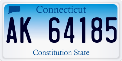 CT license plate AK64185