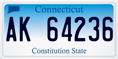 CT license plate AK64236