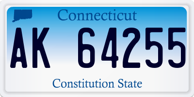 CT license plate AK64255