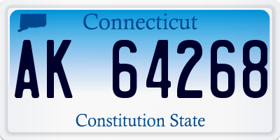 CT license plate AK64268