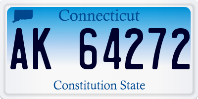 CT license plate AK64272