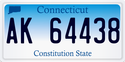 CT license plate AK64438