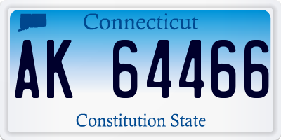 CT license plate AK64466
