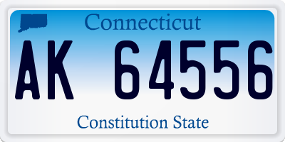 CT license plate AK64556