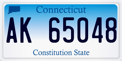 CT license plate AK65048