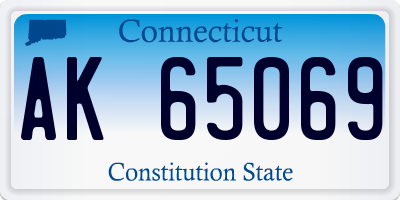 CT license plate AK65069