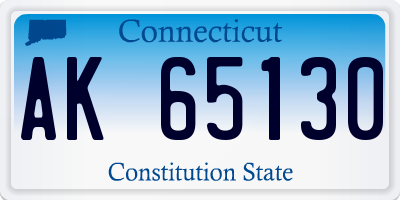 CT license plate AK65130