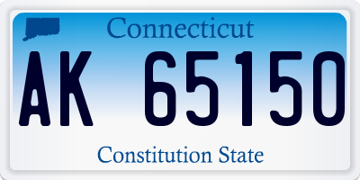 CT license plate AK65150
