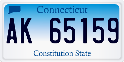 CT license plate AK65159