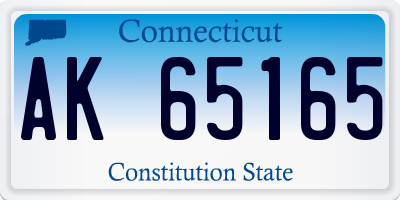 CT license plate AK65165