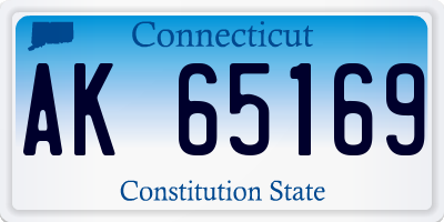 CT license plate AK65169
