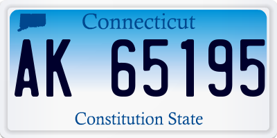 CT license plate AK65195