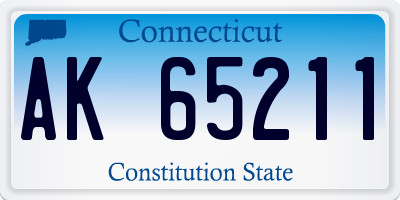 CT license plate AK65211
