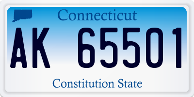 CT license plate AK65501