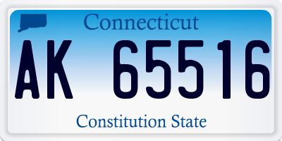 CT license plate AK65516
