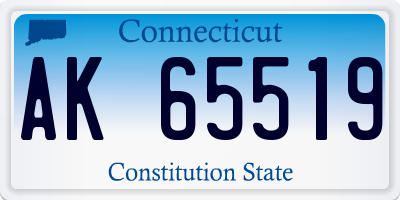 CT license plate AK65519