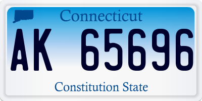 CT license plate AK65696
