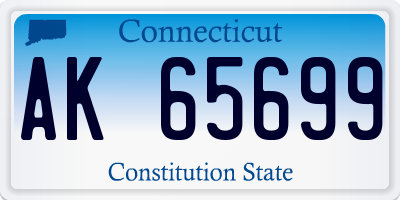 CT license plate AK65699