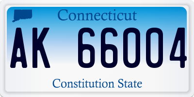 CT license plate AK66004