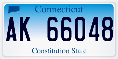 CT license plate AK66048