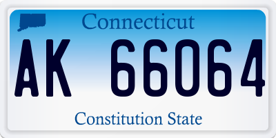 CT license plate AK66064
