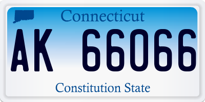 CT license plate AK66066