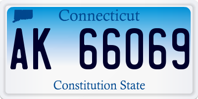 CT license plate AK66069