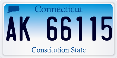 CT license plate AK66115