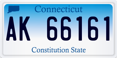 CT license plate AK66161