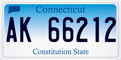 CT license plate AK66212